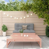  2 Piece Garden Lounge Set with Cushions Solid Wood Douglas