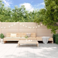  4 Piece Garden Lounge Set with Cushions Solid Wood