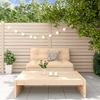  2 Piece Garden Lounge Set with Cushions Solid Wood