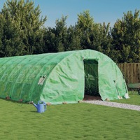  Greenhouse with Steel Frame Green 30 m² 6x5x2.3 m