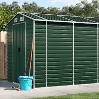  Garden Shed Green 191x980x198 cm Galvanised Steel