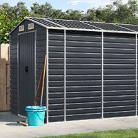  Garden Shed Anthracite 191x980x198 cm Galvanised Steel