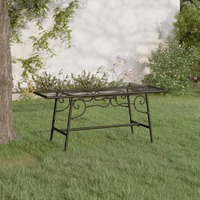  Tree Bench 110 cm Black Steel