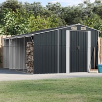  Garden Shed Anthracite 277x365.5x179 cm Galvanised Steel