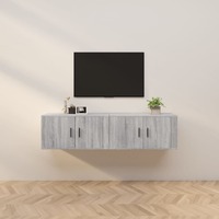  Wall-mounted TV Cabinets 2 pcs Grey Sonoma 80x34.5x40 cm