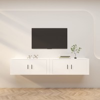  Wall-mounted TV Cabinets 2 pcs White 100x34.5x40 cm