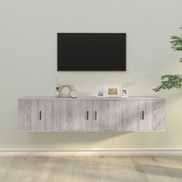  3 Piece TV Cabinet Set Grey Sonoma Engineered Wood