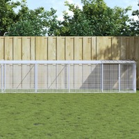  Chicken Cage with Roof Light Grey 803x98x90 cm Galvanised Steel