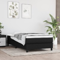  Box Spring Bed without Mattress Black King Single Size Fabric