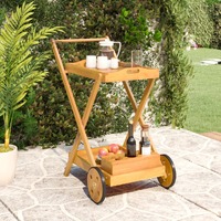  Tea Trolley 54x87x90 cm Solid Wood Acacia