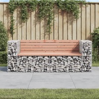  Garden Bench Gabion Design 184x71x65.5 cm Solid Wood Douglas