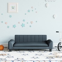  Kids Sofa Dark Grey 90x53x30 cm Fabric