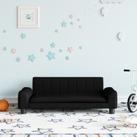  Kids Sofa Black 90x53x30 cm Fabric