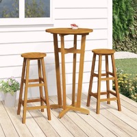  Garden Bar Table Ø60x105 cm Solid Wood Acacia