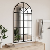  Wall Mirror Black 60x110 cm Arch Iron