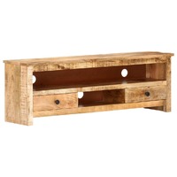  TV Cabinet 120x30x40 cm Rough Mango Wood
