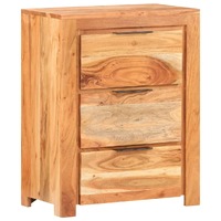  Sideboard 59x33x75 cm Solid Acacia Wood
