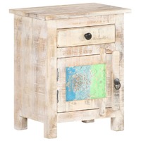  Bedside Cabinet 40x30x50 cm Rough Acacia Wood