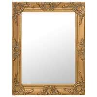  Wall Mirror Baroque Style 50x60 cm Gold