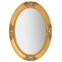  Wall Mirror Baroque Style 50x70 cm Gold