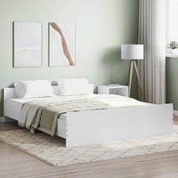  Bed Frame without Mattress White 150x200 cm