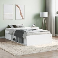  Bed Frame without Mattress White 90x190 cm