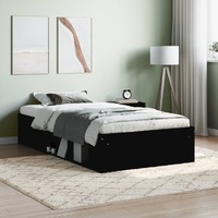  Bed Frame without Mattress Black 90x190 cm