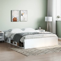  Bed Frame without Mattress White 150x200 cm
