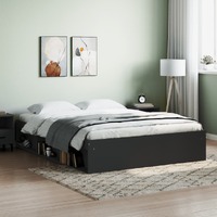  Bed Frame without Mattress Black 150x200 cm