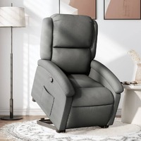  Stand up Recliner Chair Dark Grey Fabric