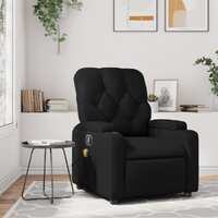 Massage Recliner Chair Black Faux Leather