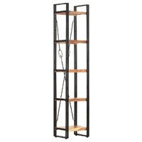  5-Tier Bookcase 40x30x180 cm Solid Acacia Wood