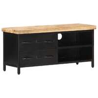 TV Cabinet 90x30x41 cm Rough Mango Wood