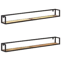  Wall Shelves 2 pcs 160 cm Solid Reclaimed Wood