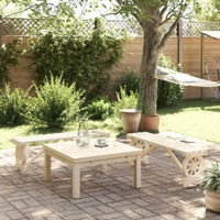  Garden Benches 2 pcs Solid Wood Fir