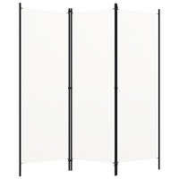  3-Panel Room Divider White 150x180 cm