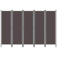  5-Panel Room Divider Anthracite 250x180 cm