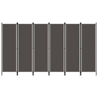  6-Panel Room Divider Anthracite 300x180 cm