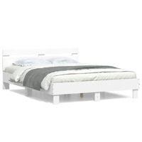 Bed Frame without Mattress White 150x200 cm