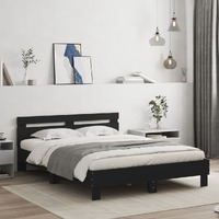  Bed Frame without Mattress Black 150x200 cm