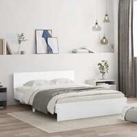  Bed Frame without Mattress White 150x200 cm