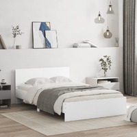  Bed Frame without Mattress White 135x190 cm
