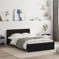  Bed Frame without Mattress Black 135x190 cm