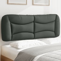  Headboard Cushion Dark Grey 137 cm Double Fabric