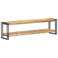  TV Cabinet 150x30x40 cm Rough Mango Wood