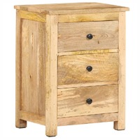  Bedside Cabinet 45x35x60 cm Solid Mango Wood