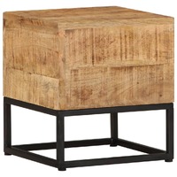  Side Table 30x30x33 cm Rough Mango Wood