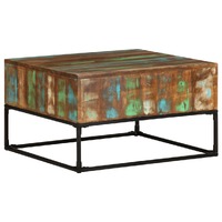  Coffee Table 68x68x41 cm Solid Reclaimed Wood
