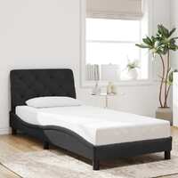  Bed Frame without Mattress Black 90x190 cm Velvet