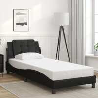  Bed Frame without Mattress Black 107x203 cm King Single Faux Leather